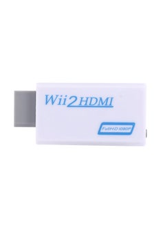 Buy Amkle Wii to HDMI Adapter Converter Support FullHD 720P 1080P 3.5mm Audio White in Saudi Arabia