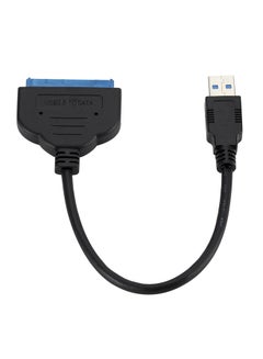 Buy USB 3.0 To Sata 22 Pin Adapter Cable Black/Blue in UAE