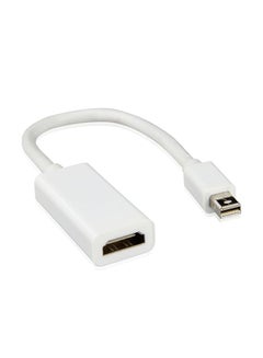 Buy Mini Display Port DP To HDMI Adapter Cable For Mac Macbook Pro Air AD White in UAE