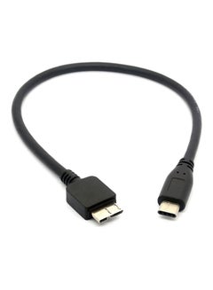 Buy USB C to Micro USB Cable Type C to Micro B for WD my Passport HDD Hard Disk Black in Egypt
