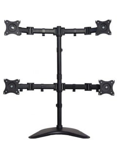 Buy Quad Monitor Free Stand Mount For Below 32 Inch Black in UAE
