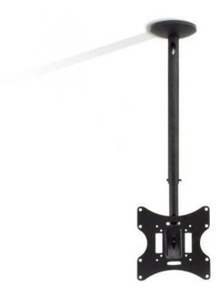 Buy Universal Adjustable Ceiling Mount TV Bracket Black in UAE