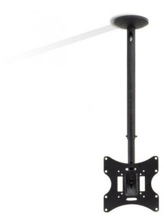 Buy Universal Adjustable Ceiling TV Mount Bracket For Upto 42 Inch Black in UAE