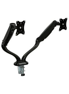 Buy Dual Monitor Articulating Clamp Mount Black in UAE