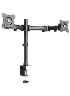 اشتري Dual Monitor Adjustable DeskTop Mount For Below 32 Inch Black في مصر