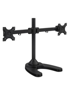 Buy Dual Adjustable Monitor Mount Stand Black in UAE