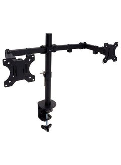 اشتري Dual Monitor Arm Adjustable Floor Mount TMWM-2489 أسود في الامارات