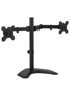 Buy Dual Monitor Adjustable Desk Mount Black in UAE