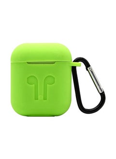 Buy Protecting Case Cover For Apple AirPods Green in Saudi Arabia