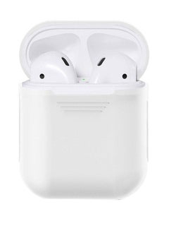 Buy Protecting Case Cover For Apple AirPods White in Saudi Arabia