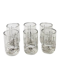 Buy 6-Piece Double Wall Tea Cup Set Clear 150ml in Saudi Arabia