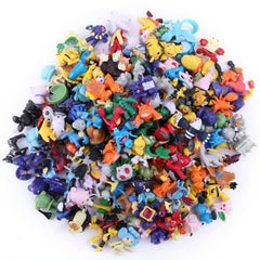 Buy 144-Piece Cute Mini Cartoon Pokemon Collectible Action Figure Toy Set 33.02 x 25.4 x 5.84cm in Saudi Arabia