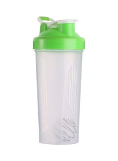 اشتري زجاجة مزج مخفوق البروتين شفاف/ أخضر 9.5x22x9.5سنتيمتر في الامارات