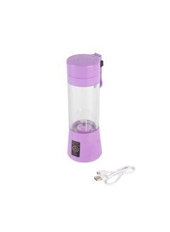 اشتري USB Handheld Fruit Juicer 380ML ZK1623404 Purple/Clear في الامارات