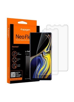 Buy 2-Piece NeoFlex Tempered Glass Screen Protector For Samsung Galaxy Note 9 Clear in Saudi Arabia