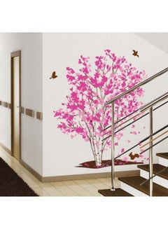 Buy Tree Design Wall Sticker Pink 60x90centimeter in Saudi Arabia