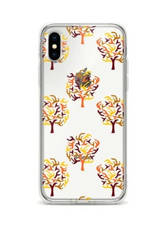 Buy Apple iPhone XS / X Classic Clear Case Soft TPU Gel Thin Transparent Flexible Cover - Fiery Fall Multicolour in UAE