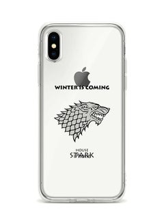 Buy Flexible Case Cover For Apple Iphone XS / X Got House Stark in UAE