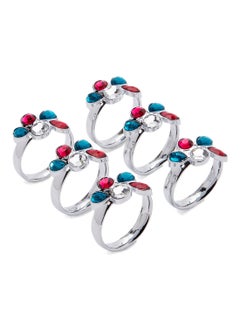 اشتري Linkage Napkin Ring Set Multicolour Standard Standard في الامارات