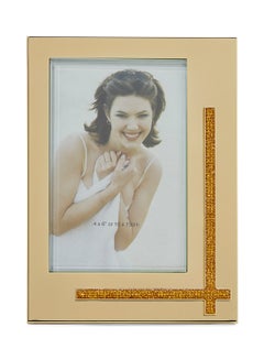 Buy Glitter Gold Thick Glass Frame  Standard in UAE