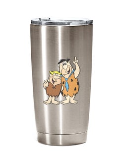 اشتري قدح للسفر من الستانلس ستيل مع غطاء من الأكريليك Brothers Flintstone Silver 20 أوقية في الامارات