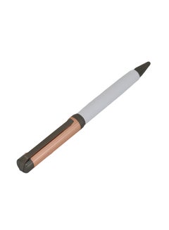 Buy Gripped Ball-Point Pen White/Gold/Grey in Saudi Arabia