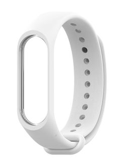 اشتري Silicone Bracelet Wristband For Xiaomi Mi Band 3 White في مصر