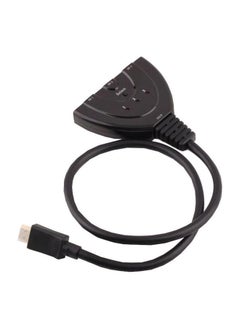 Buy 3-Port HDMI Splitter Pigtail Adapter Cable Black in Egypt