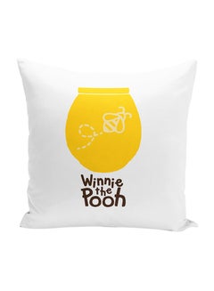 Buy Winnie The Pooh Throw Pillow With Stuffing polyester Multicolour 16x16inch in UAE