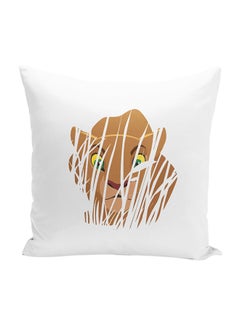 Buy Nala Lion King Throw Pillow With Stuffing Polyester Multicolour 16x16inch in UAE