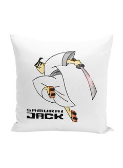 Buy Samurai Jack Decorative Throw Pillow White 16 x 16inch in UAE