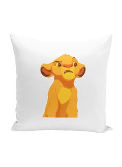 اشتري The Lion King Simba Throw Pillow With Stuffing أبيض/بني 16x16 بوصة في الامارات