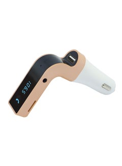 Buy Bluetooth Car Charger Gold/White/Black in UAE