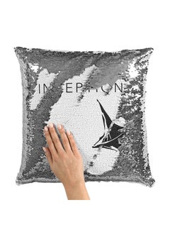 Buy Top Incetion Sequin Throw Pillow With Stuffing Multicolour 16x16inch in Saudi Arabia