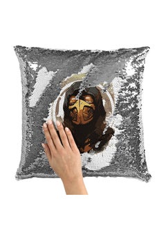 Buy Sub Zero Mortal Kombat Character Throw Pillow With Stuffing Multicolour 16x16inch in Saudi Arabia