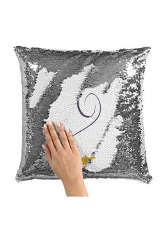 Buy Minimal Genie Lamp Sequin Throw Pillow With Stuffing Multicolour 16x16inch in Saudi Arabia