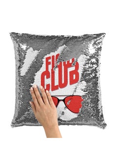 Buy Fight Club Classic Glasses Aviators Sequin Throw Pillow With Stuffing Multicolour 16x16inch in Saudi Arabia