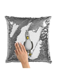 Buy Finding Nemo Bird Sequin Throw Pillow With Stuffing Multicolour 16x16inch in Saudi Arabia