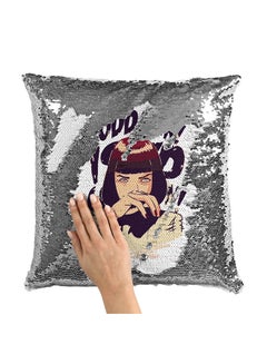 اشتري Pulp Fiction Quote Sequin Throw Pillow With Stuffing متعدد الألوان 16x16 بوصة في الامارات