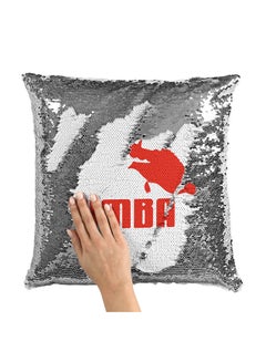 Buy Pumba Funny Sequin Throw Pillow With Stuffing Multicolour 16x16inch in Saudi Arabia