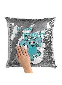 Buy Running Sully Monsters Inc Sequin Throw Pillow With Stuffing Multicolour 16x16inch in Saudi Arabia