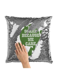 اشتري Monsters Inc Quote Sequin Throw Pillow With Stuffing بوليستر متعدد الألوان 16x16 بوصة في الامارات