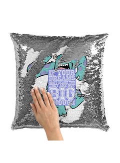 اشتري Sully Quote Sequin Throw Pillow With Stuffing بوليستر متعدد الألوان 16x16 بوصة في الامارات