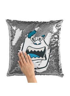 Buy Face Monsters Inc Sully Sequin Throw Pillow With Stuffing Multicolour 16x16inch in Saudi Arabia
