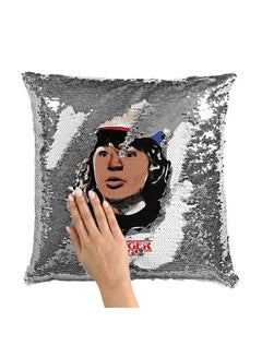 اشتري Dustin Face Sequin Throw Pillow With Stuffing بوليستر متعدد الألوان 16x16 بوصة في الامارات