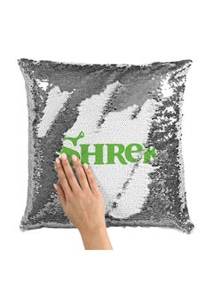 Buy Shrek Logo Type Throw Pillow With Stuffing Multicolour 16x16inch in Saudi Arabia