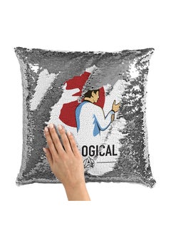 Buy Spcl Fun Star Trek Sequin Throw Pillow With Stuffing Multicolour 16x16inch in UAE