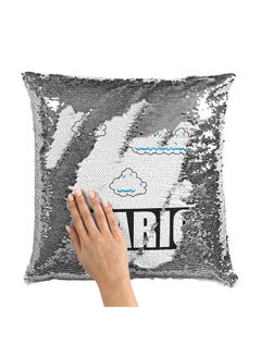 Buy Mario Sequin Throw Pillow With Stuffing Multicolour 16x16inch in Saudi Arabia