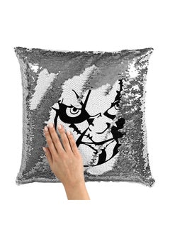 Buy Red Doll Movie Poster Sequin Throw Pillow With Stuffing Multicolour 16x16inch in Saudi Arabia