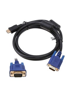 Buy HDMI To VGA Converter HD Cable Black in Saudi Arabia